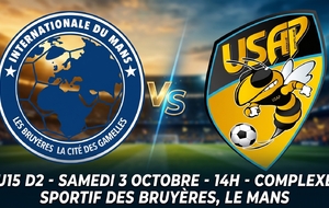 ✈️ U15 D2 : LE MANS INTER - USAP