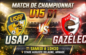 🏠 U15 D1 : USAP - GAZELEC